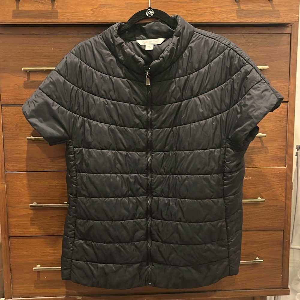 Coldwater Creek Black Quilted Puffer Jacket